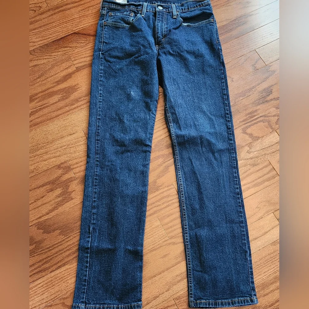 Levi's‎ 514 Men's Dark Wash Straight Leg Jeans Size 34x34